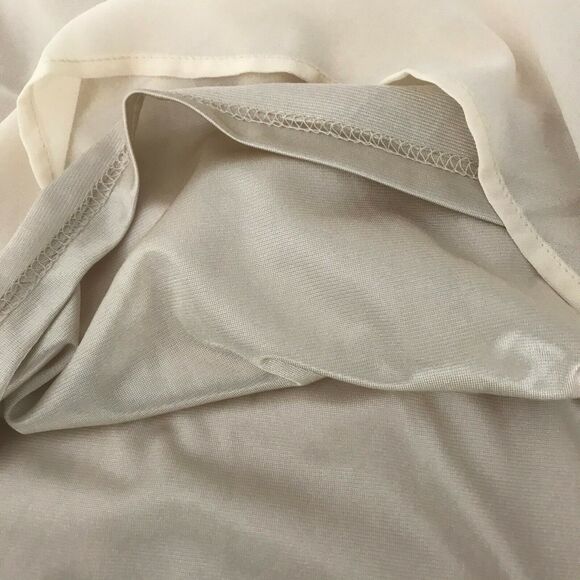 Miusey M Ivory Top Polyester Roll Tab Sleeves - Picture 8 of 11